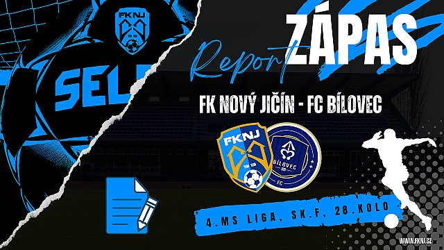 MU, 28. kolo: FK Nový Jičín - FC Bílovec 2:0 (1:0)
